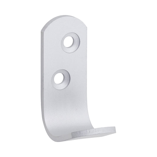 TIMCO Single Robe Hook - Satin Anodised Aluminium - 47 x 19 - Image