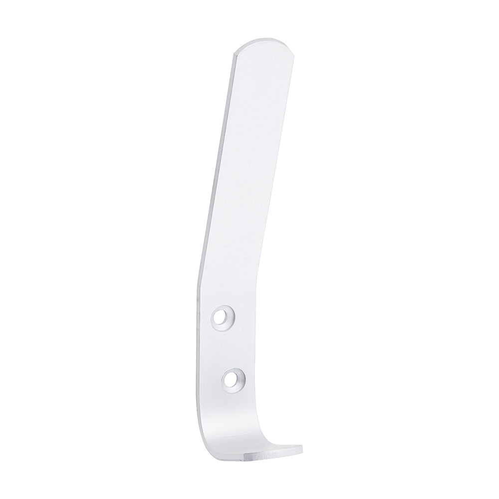 TIMCO Hat & Coat Hooks - Satin Anodised Aluminium - 125 x 19 - Image