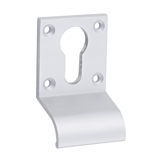 TIMCO Euro Profile Cylinder Door Pull - Satin Anodised Aluminium - 70 x 42 - Image