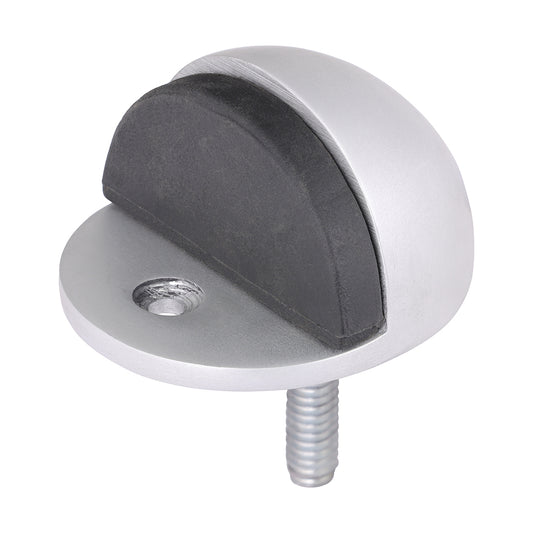 TIMCO Oval Door Stop - Satin Anodised Aluminium - 50mm - Image