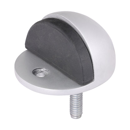 TIMCO Oval Door Stop - Satin Anodised Aluminium - 50mm - Image