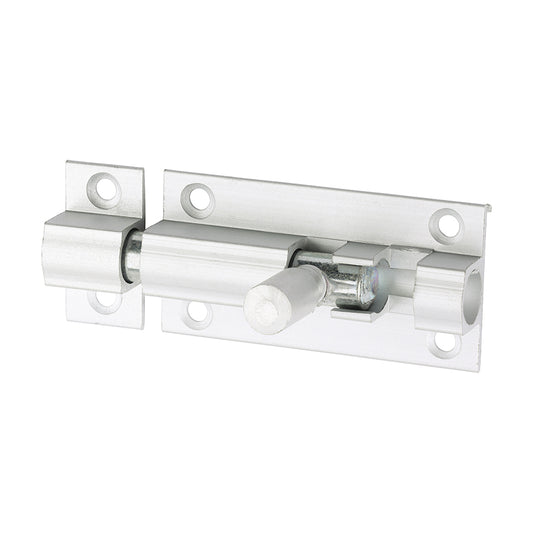 TIMCO Straight Barrel Bolt - Satin Aluminium - 50 x 25 - Image