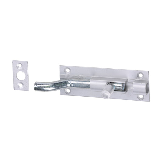 TIMCO Necked Barrel Bolt - Satin Anodised Aluminium - 75 x 25 - Image