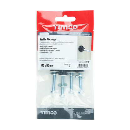 TIMCO Stella-Fix Universal Cavity & Wall Anchors - M5 x 90 - Image