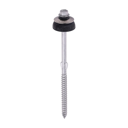 TIMCO Self-Drilling Fiber Cement Board Exterior Silver Screw with BAZ Washer - 6.3 x 130 - Image