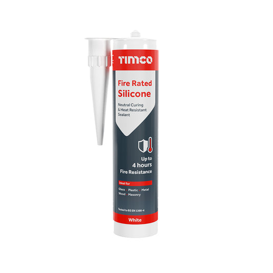 TIMCO Fire Rated Silicone White - 300ml - Image