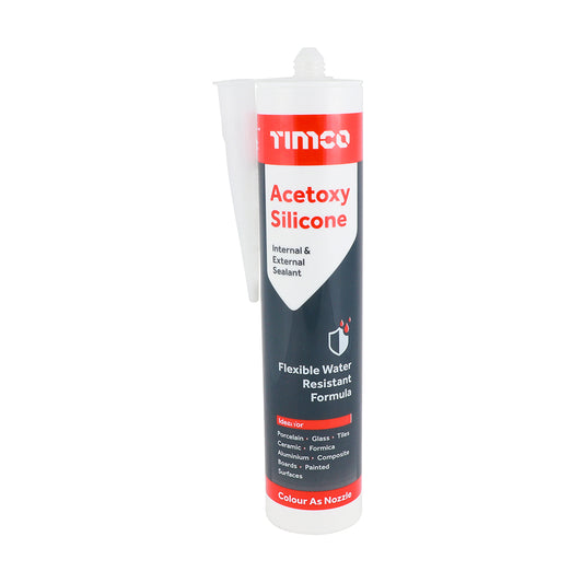 TIMCO Acetoxy Silicone Sealant Clear - 300ml - Image