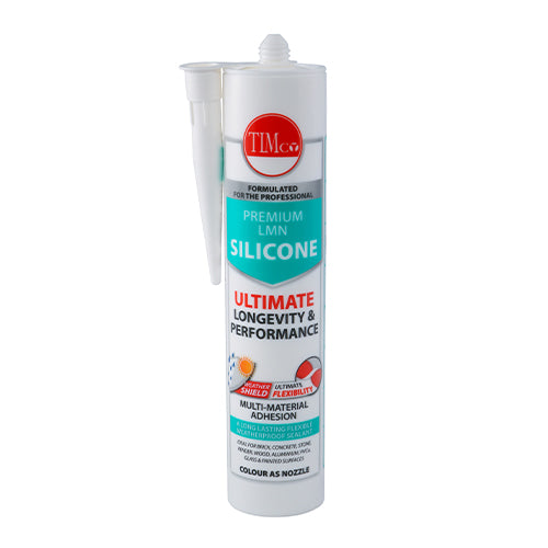 TIMCO Premium LMN Silicone Sealant White - 300ml - Image