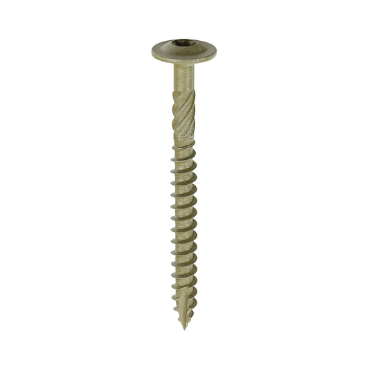 TIMCO Wafer Head Exterior Green Timber Screws  - 6.7 x 75 - Image