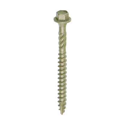 TIMCO Timber Screws Hex Flange Head Exterior Green - 6.7 x 75 - Image