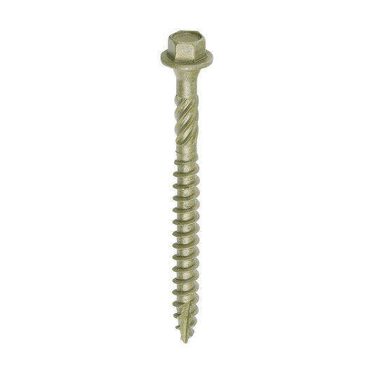 TIMCO Timber Screws Hex Flange Head Exterior Green - 6.7 x 75 - Image