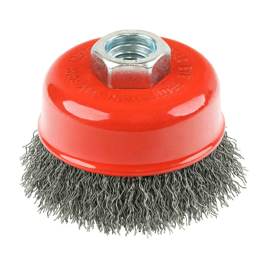 TIMCO Angle Grinder Cup Brush Crimped Steel Wire - 75mm - Image