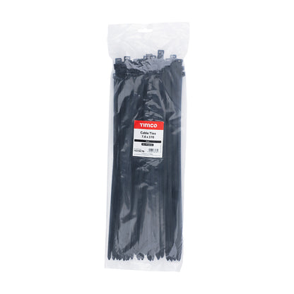 TIMCO Cable Ties Black - 7.6 x 370 - Image