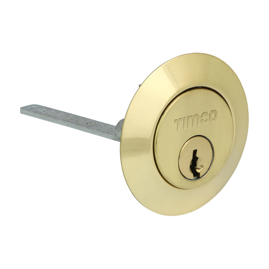 TIMCO Rim Cylinder - Electro Brass - 32mm - Image