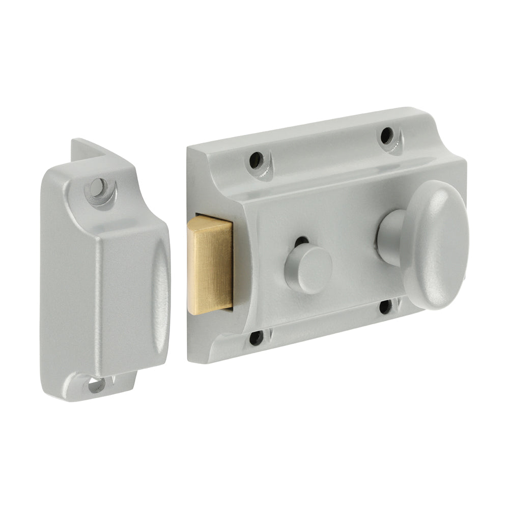TIMCO Traditional Nightlatch - Silver - 91 x 62mm - Image