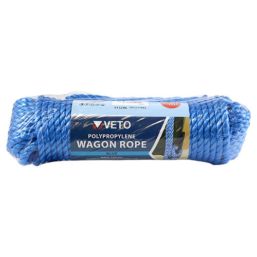 TIMCO Blue Polypropylene Wagon Rope - 9mm x 27m - Image
