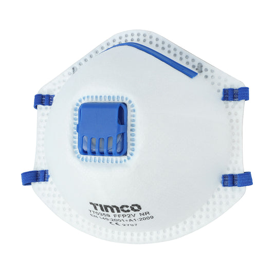 TIMCO FFP2 Moulded Valved Masks - One Size - Image