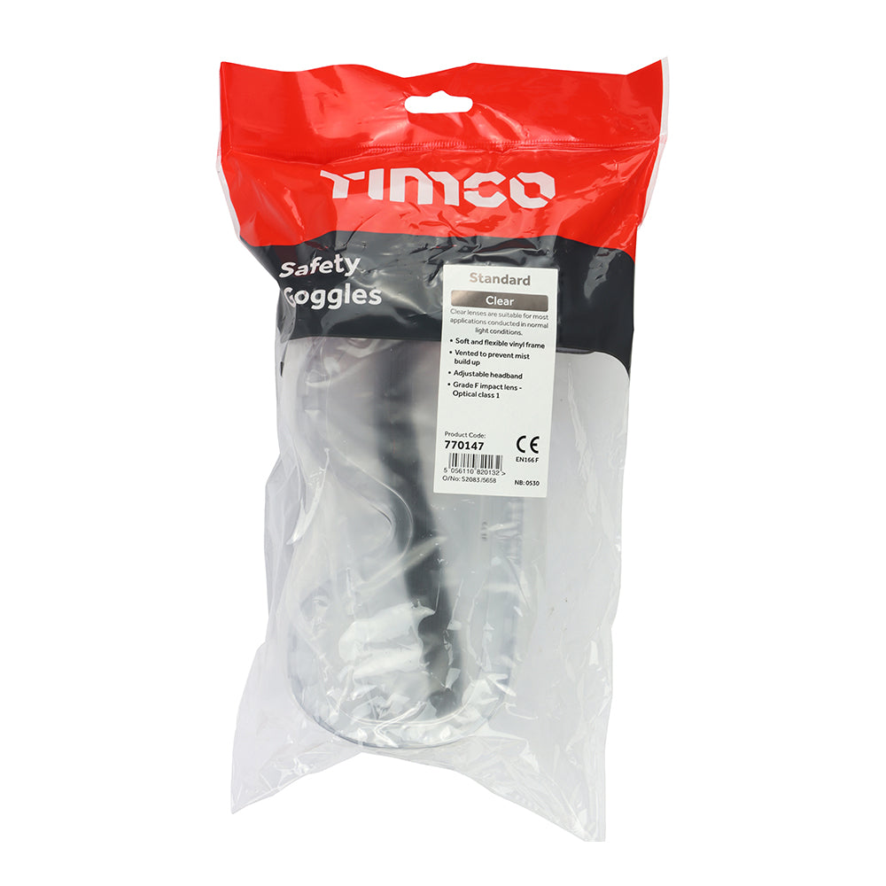 TIMCO Safety Goggles Clear - One Size - Image