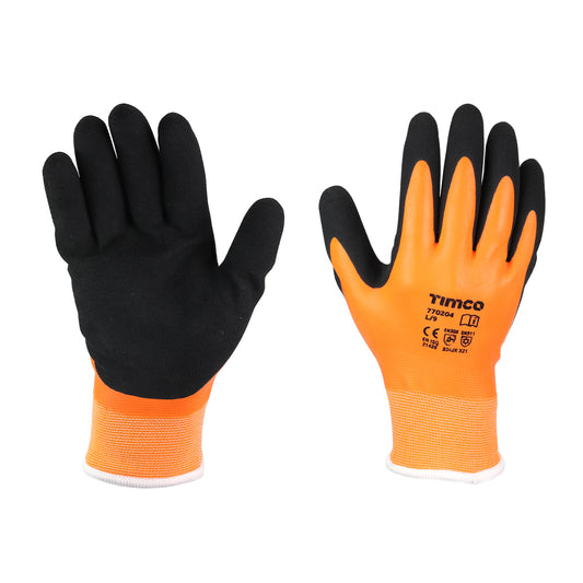 TIMCO Aqua Thermal Grip Glove - Sandy Latex Coated Polyester - Large - Image