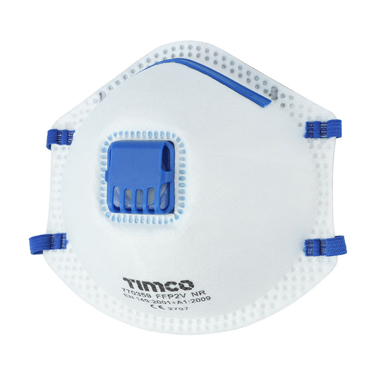 TIMCO FFP2 Moulded Valved Masks - One Size - Image