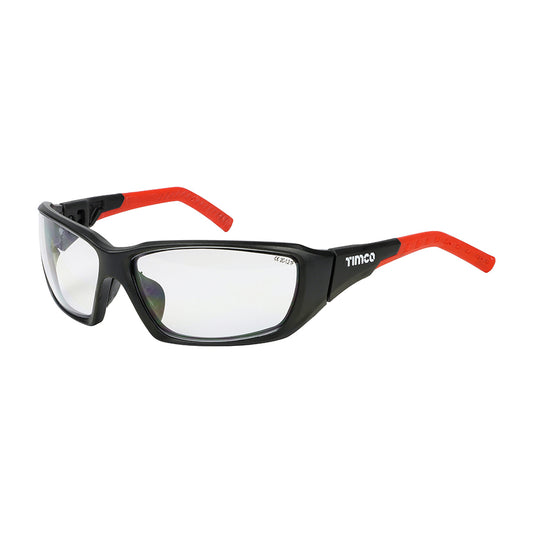 TIMCO Sport Style Adjustable Safety Glasses Clear - One Size - Image