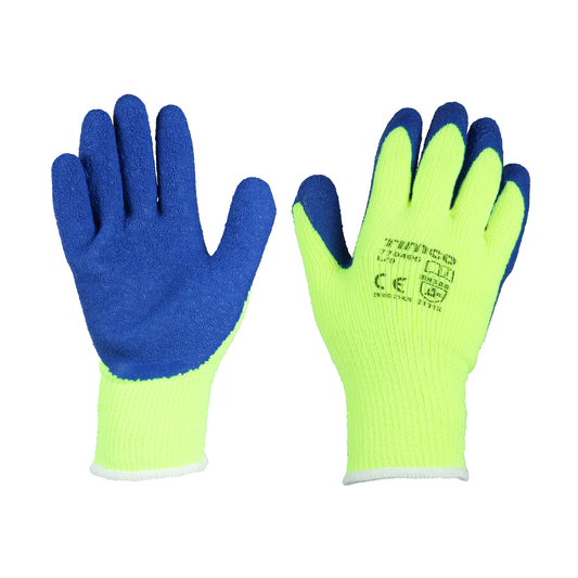 TIMCO Warm Grip Crinkle Latex Coated Polyester Gloves - Large - Image