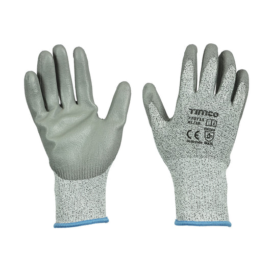 TIMCO Medium Cut PU Coated HPPE Fibre with Glass Fibre Gloves - X Large - Image