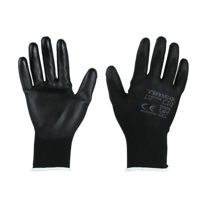 TIMCO Durable Grip PU Coated Polyester Gloves - Large - Image