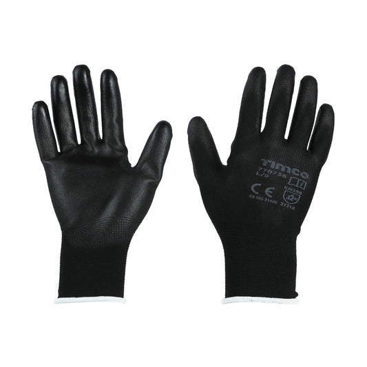 TIMCO Durable Grip PU Coated Polyester Gloves - Large - Image