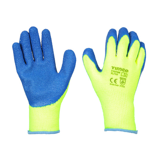 TIMCO Warm Grip Crinkle Latex Coated Polyester Gloves - X Large - Image