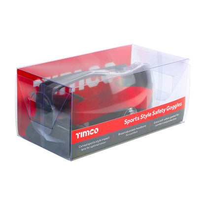 TIMCO Sport Style Safety Goggles Clear - Clear - Image