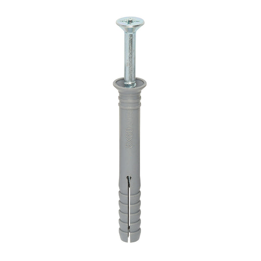 TIMCO Nylon Hammer Fixings - 8.0 x 60 - Image