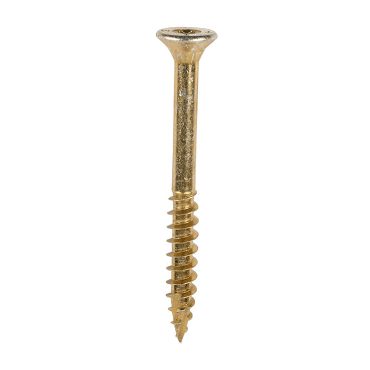 TIMCO C2 Clamp-Fix Multi-Purpose Premium Countersunk Gold Woodscrews - 8.0 x 80 - Image