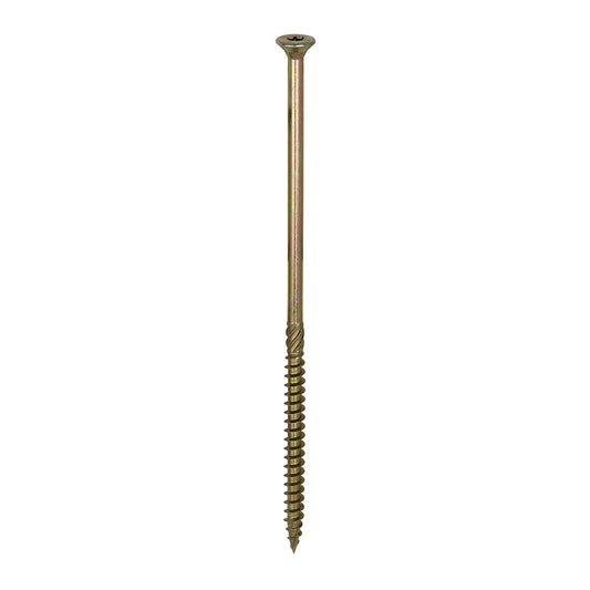 TIMCO C2 Clamp-Fix Multi-Purpose Premium Countersunk Gold Woodscrews - 8.0 x 200 - Image