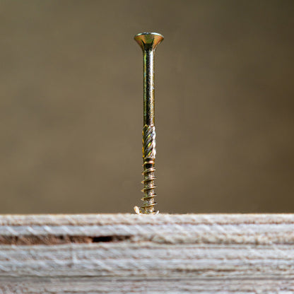 TIMCO C2 Clamp-Fix Multi-Purpose Premium Countersunk Gold Woodscrews - 8.0 x 200 - Image