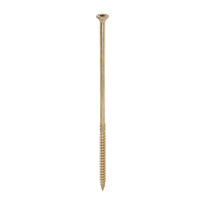 TIMCO C2 Clamp-Fix Multi-Purpose Premium Countersunk Gold Woodscrews - 8.0 x 225 - Image