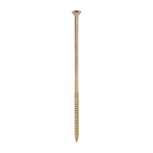 TIMCO C2 Clamp-Fix Multi-Purpose Premium Countersunk Gold Woodscrews - 8.0 x 225 - Image