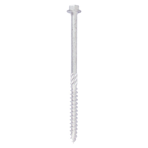 TIMCO Heavy Duty Timber Screws Hex Flange Head Exterior Silver - 8.0 x 200 - Image
