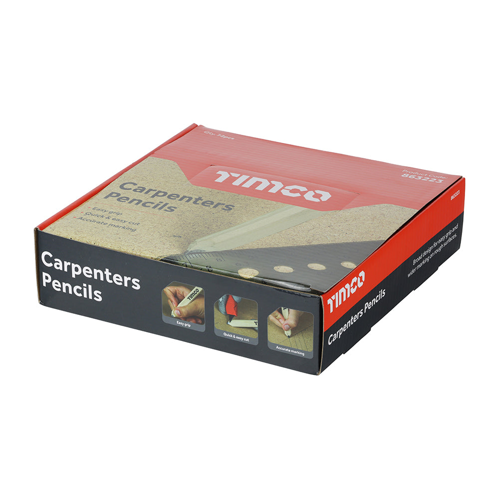 TIMCO Carpenters Pencils Display Box - 72pcs - Image