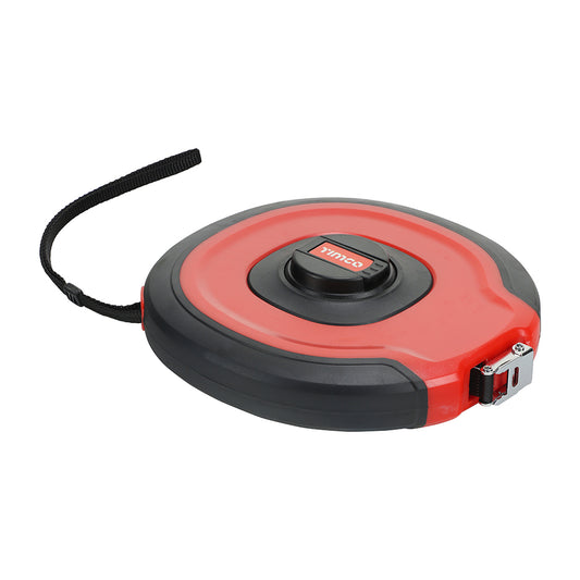 TIMCO Closed Reel Long Tape Measure, Surveyors Fibreglass - 30m / 100ft - Image