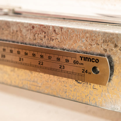 TIMCO Steel Ruler, Engineers Stainless Steel Rule, Precision Measuring Ruler - 300mm / 12" - Image