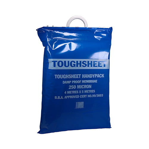 TIMCO Damp Proof Membrane Handy Pack Blue - 4m x 5m / 250 microns - Image