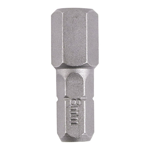 TIMCO Hex Driver Bit S2 Grey - 8.0 x 25 - Image