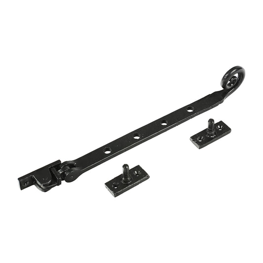 TIMCO Curly Tail Casement Stay - Antique Black - 252mm - Image