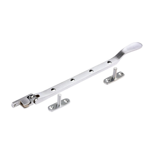 TIMCO Victorian Pattern Casement Stay - Satin Chrome - 240mm - Image
