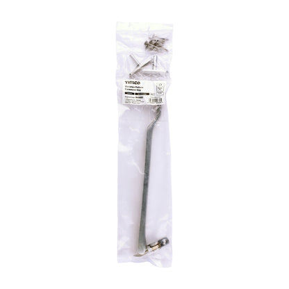 TIMCO Victorian Pattern Casement Stay - Satin Chrome - 240mm - Image
