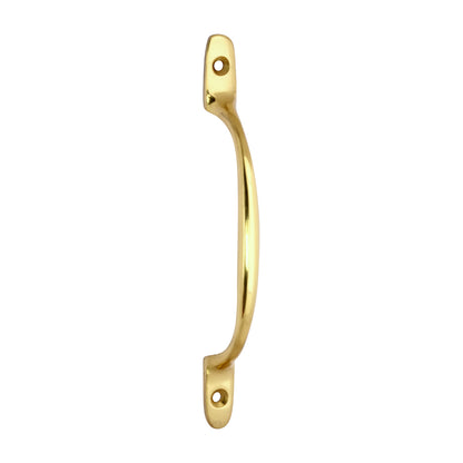 TIMCO Traditional Pattern Sash Pull Handle - Polished Brass - 160mm - Image