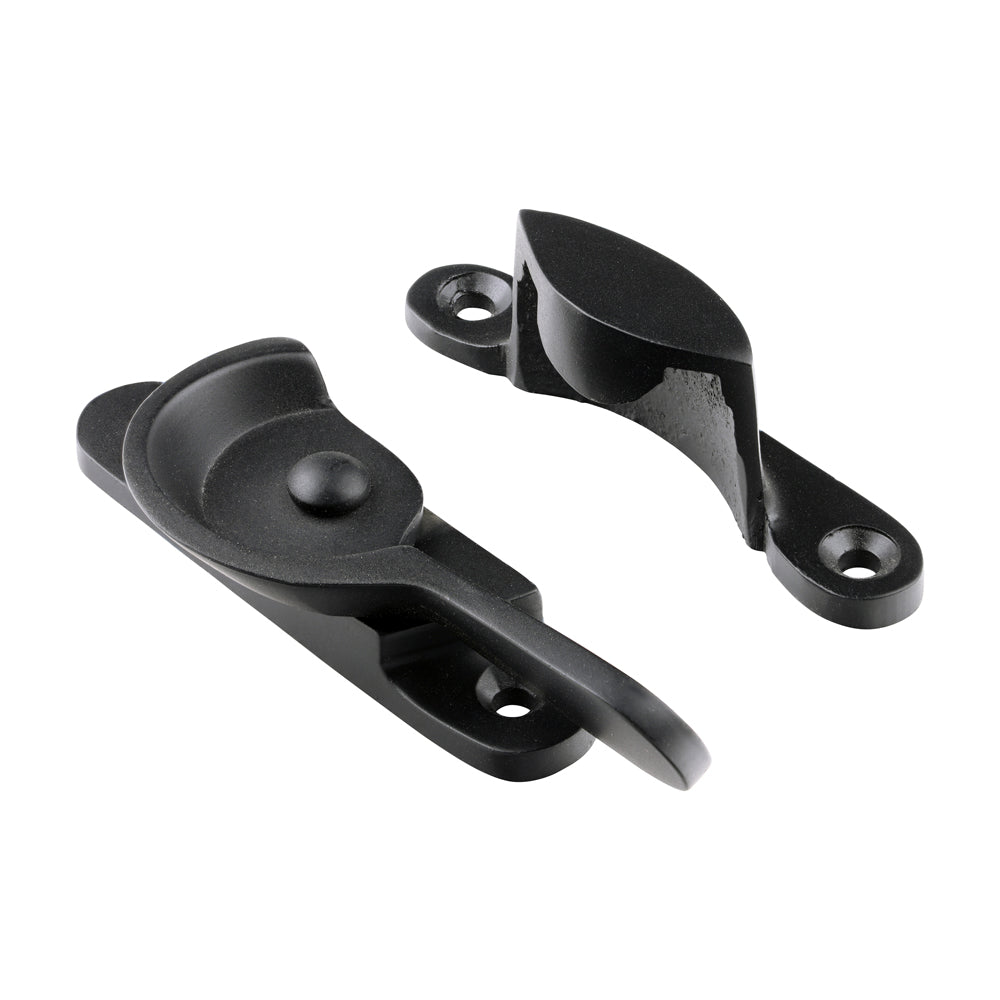 TIMCO Fitch Pattern Sash Fastener - Matt Black - 68 x 14mm - Image