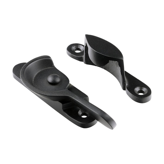 TIMCO Fitch Pattern Sash Fastener - Matt Black - 68 x 14mm - Image