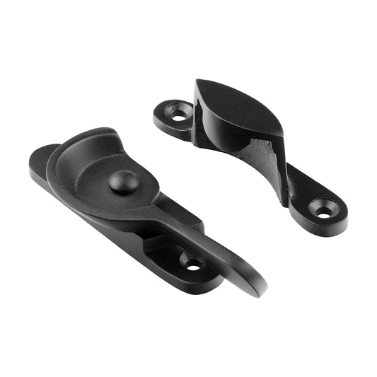 TIMCO Fitch Pattern Sash Fastener - Matt Black - 68 x 14mm - Image